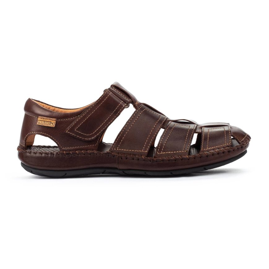 Men\'s Pikolinos TARIFA Sandals Brown | NZ B82Q059